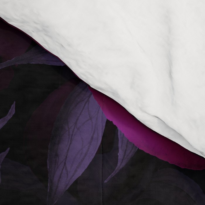 Vintage Dark Night Peonies  Comforter Gallery Image 4
