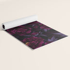 Vintage Dark Night Peonies  Yoga Mat Gallery Image 2