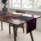 Vintage Dark Night Peonies  Table Runner Gallery Image 2