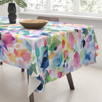 Crystals and Gems Splash Pink Blue Tablecloth Gallery Image 3