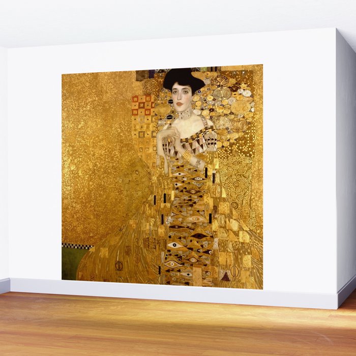 Woman in Gold Portrait by Gustav Klimt Wall Mural Gallery Image 2