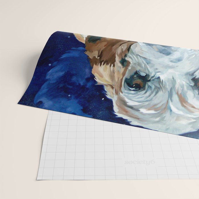 Basset Hound Nebula Stickers Dog Portrait Wrapping Paper Gallery Image 2