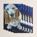 Basset Hound Nebula Stickers Dog Portrait Wrapping Paper Gallery Image 3