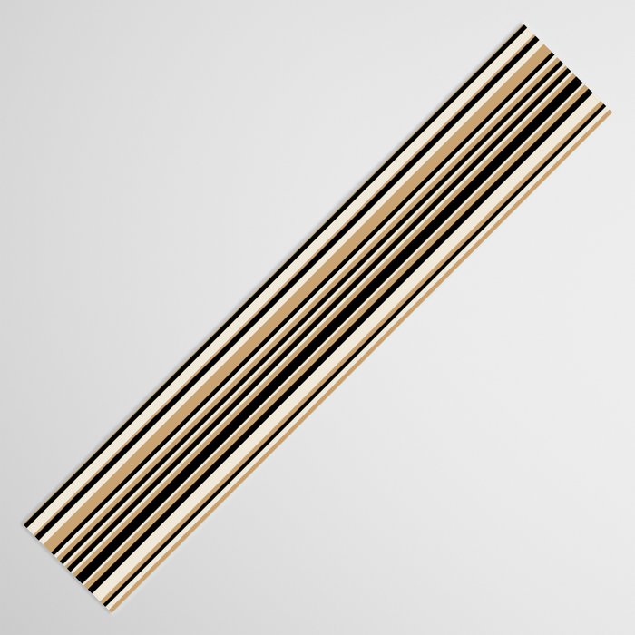 Classic Stripes VII - Neutral Vintage Table Runner Gallery Image 3