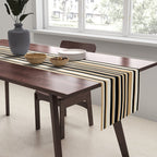 Classic Stripes VII - Neutral Vintage Table Runner Gallery Image 2