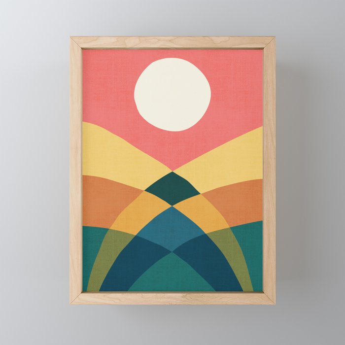 Rolling hills Mini Art Print Gallery Image 1