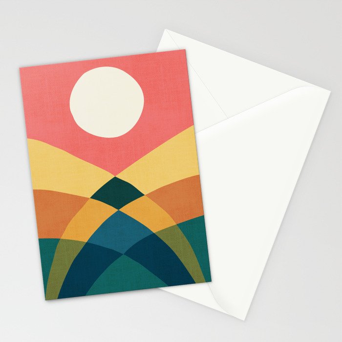 Rolling hills Stationery Card Gallery Image 2