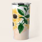 Sunflowers in a Vase Travel Mug Gallery Image 1