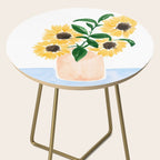 Sunflowers in a Vase Side Table Gallery Image 2