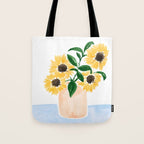 Sunflowers in a Vase Tote Bag Gallery Image 1