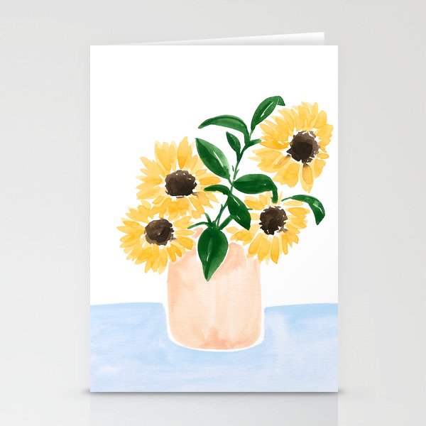 Sunflowers in a Vase Stationery Card Gallery Image 2