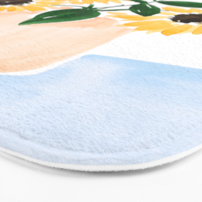 Sunflowers in a Vase Bath Mat Gallery Image 3