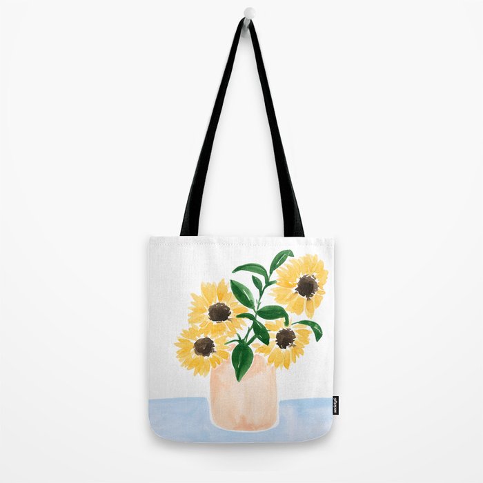Sunflowers in a Vase Tote Bag Gallery Image 2