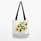 Sunflowers in a Vase Tote Bag Gallery Image 2