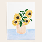 Sunflowers in a Vase Poster Gallery Image 4