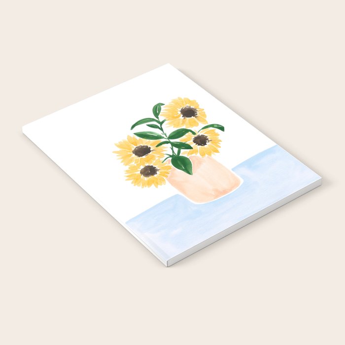 Sunflowers in a Vase Notebook Gallery Image 1