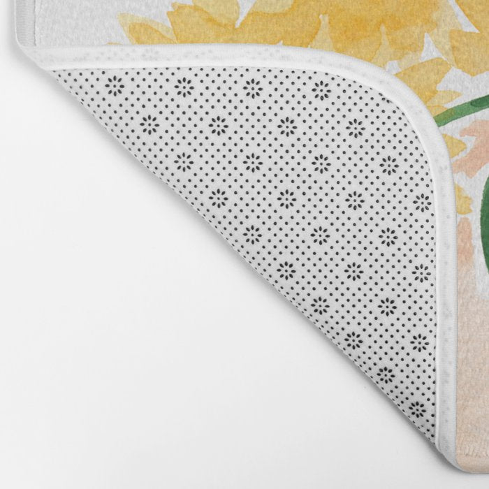 Sunflowers in a Vase Bath Mat Gallery Image 2