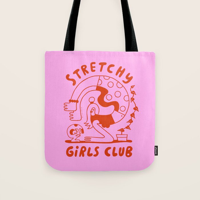 Stretchy Girls Club Tote Bag Gallery Image 1