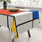 Retro Geometry: Mondrian Edition Tablecloth Gallery Image 3