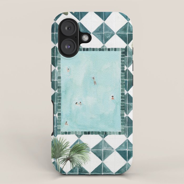 Pool Day iPhone Case Gallery Image 1