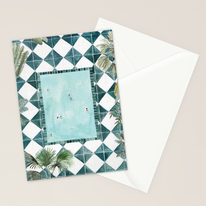 Pool Day Stationery Card Gallery Image 2
