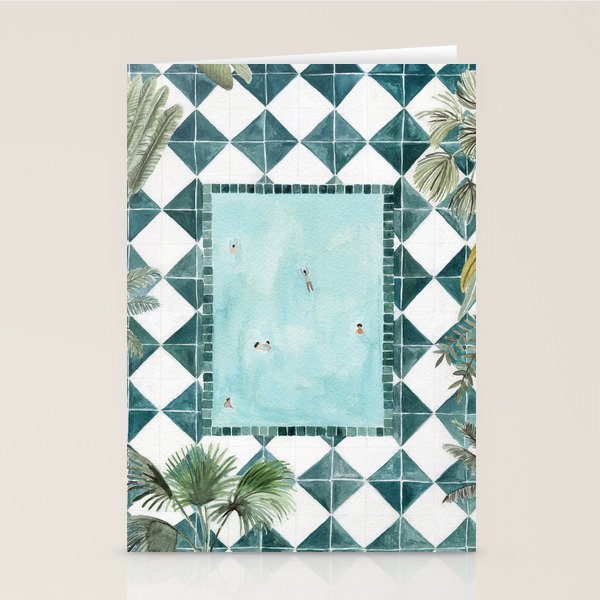 Pool Day Stationery Card Gallery Image 1