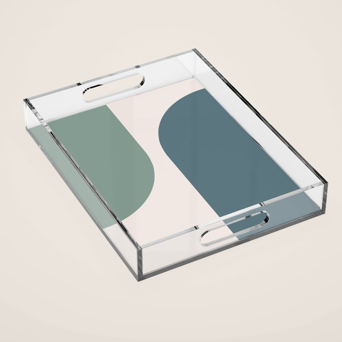 Modern Minimal Arch Abstract LXXVIII Acrylic Tray Gallery Image 1