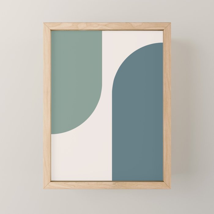 Modern Minimal Arch Abstract LXXVIII Mini Art Print Gallery Image 1