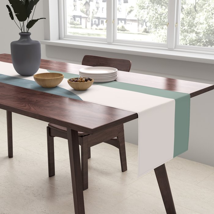 Modern Minimal Arch Abstract LXXVIII Table Runner Gallery Image 2