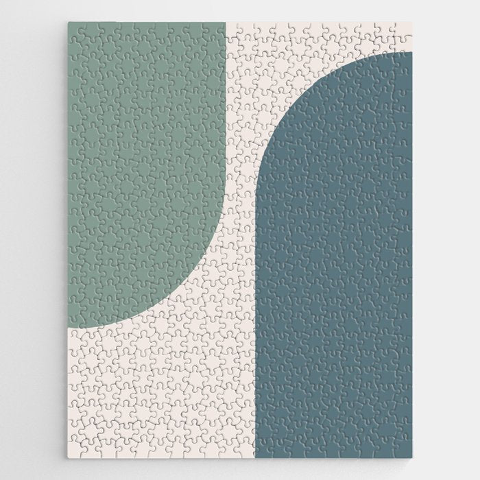 Modern Minimal Arch Abstract LXXVIII Jigsaw Puzzle Gallery Image 1