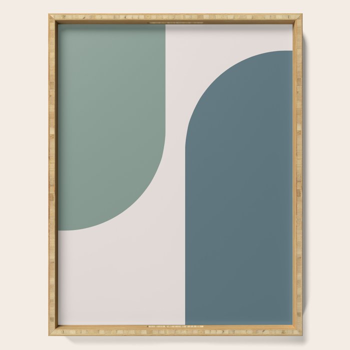 Modern Minimal Arch Abstract LXXVIII Serving Tray Gallery Image 1
