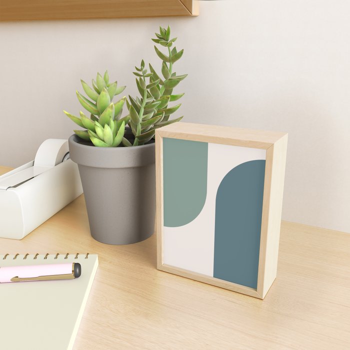 Modern Minimal Arch Abstract LXXVIII Mini Art Print Gallery Image 2