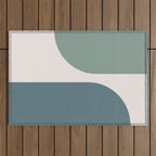 Modern Minimal Arch Abstract LXXVIII Outdoor Rug Gallery Image 1