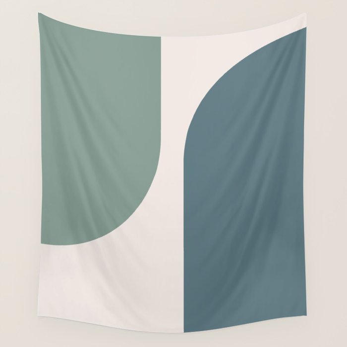 Modern Minimal Arch Abstract LXXVIII Wall Tapestry Gallery Image 4