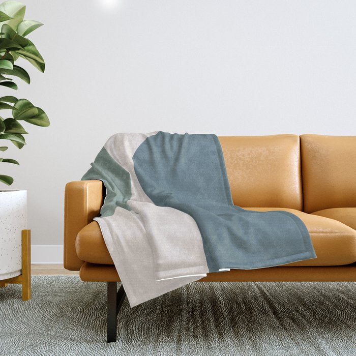 Modern Minimal Arch Abstract LXXVIII Throw Blanket Gallery Image 1