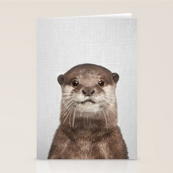 Otter - Colorful Stationery Card Gallery Image 2
