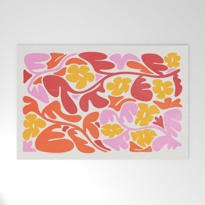 Retro Garden Welcome Mat Gallery Image 1
