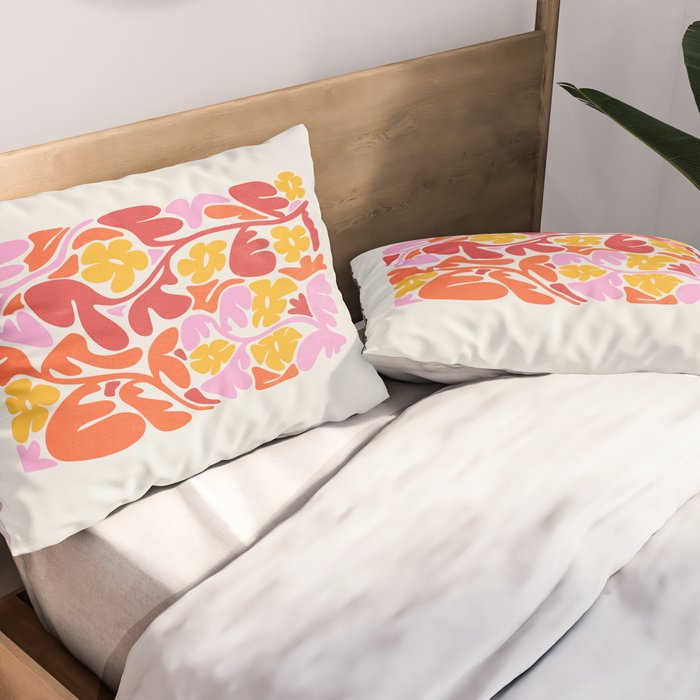 Retro Garden Pillow Sham Gallery Image 2