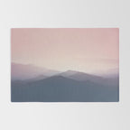 Mountain Dusk - pink sunset mountain range landscape photography by Ingrid Beddoes Rug Gallery Image 2
