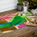 Parrot in a Tropical Setting 3 Outdoor Rug Gallery Image 2
