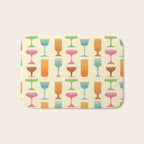 Vintage Cocktail Glasses  Bath Mat Gallery Image 1