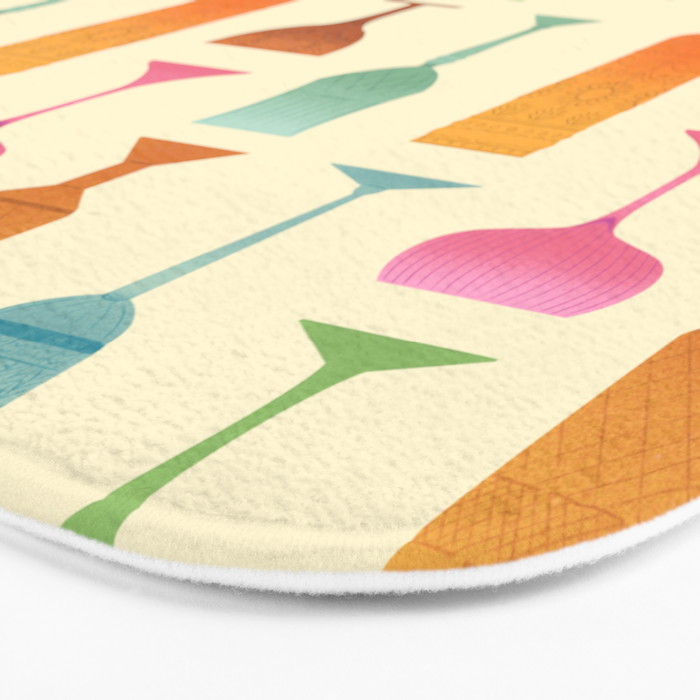 Vintage Cocktail Glasses  Bath Mat Gallery Image 3