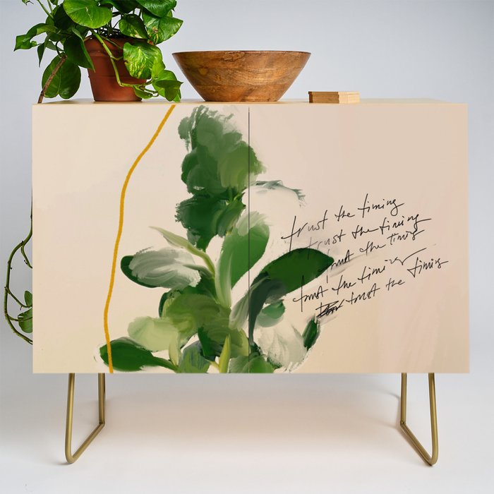 "Trust The Timing." Credenza Gallery Image 1