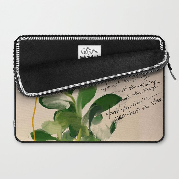 "Trust The Timing." Laptop Sleeve Gallery Image 2