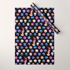 Jellyfish Day - dark Wrapping Paper Gallery Image 1