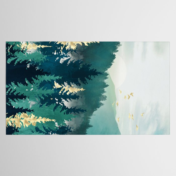 Blue Forest Mist Tablecloth Gallery Image 2