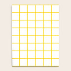 Grid Pattern Yellow Notebook Gallery Image 4