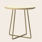 Grid Pattern Yellow Side Table Gallery Image 1