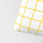 Grid Pattern Yellow Pillow Sham Gallery Image 4