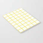 Grid Pattern Yellow Notebook Gallery Image 2